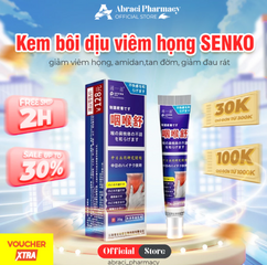 GEL NHẬT BẢN Giảm Viêm Họng,Giảm Đau Rát  chăm sóc vùng cổ họng SENKO Nhật Bản 20g - Gel Mỡ SENKO Dịu Họng Nano Cổ Truyền