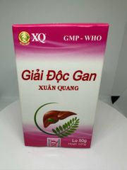 Giải Độc Gan Xuân Quang, Hỗ Trợ Rối Loạn Chứng Năng Gan, Phong Ngứa, Mụn Nhọt, Chóng Mặt, Dị Ứng Lọ 50g Hoàn Cứng