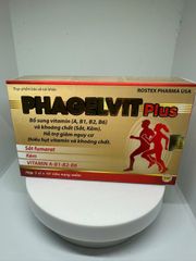 Viên Uống PHAGELVIT PLUS Tăng Cường Vitamin Tổng Hợp, Bồi Bổ Cơ Thể, Tăng Cường Sức Đề Kháng - Hộp 30 Viên