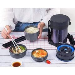 HỘP CƠM GIỮ NHIỆT 3 NGĂN THERMOS JBG-2000 NỘI ĐỊA NHẬT
