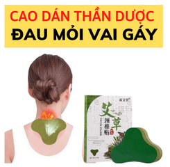Combo 5 Hộp (hộp 12 Miếng) Dán Ngải Cứu Vai Gáy Giảm Đau Cổ Vai Gáy, Thải Độc