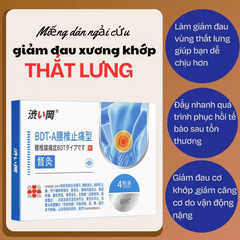 (COMBO 2 HỘP TIẾT KIỆM 25%) Miếng Dán  Giảm Đau Lưng hỗ trợ thư giãn cơ thể