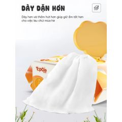 Khăn ướt TOPGIAKIDS chuẩn 3K: không mùi, không cồn, không parabens - an toàn cho sức khỏe người dùng.