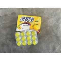 Kẹo ngậm Cufo Việt Quất - Chanh - Chanh Mật Ong - Hộp 2 vỉ x 12 viên - Date luôn mới