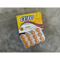 Kẹo ngậm Cufo Việt Quất - Chanh - Chanh Mật Ong - Hộp 2 vỉ x 12 viên - Date luôn mới