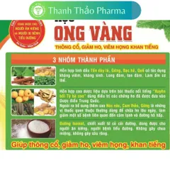 KẸO NGẬM ONG VÀNG - HỘP 20 GÓI - GÓI 8 VIÊN