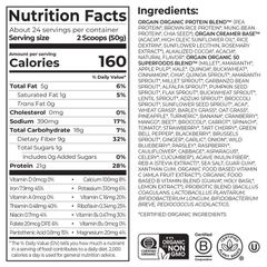 Bột Protein Hữu Cơ Orgain 1.2kg - Siêu Thực Phẩm Đậu Nành Chocolate Fudge Từ Mỹ, 21g Đạm Trong 1 Liều