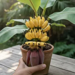 Hạt giống cây chuối Mini siêu trái - Hạt giống cây chuối cảnh Mini - Bịch 10 hạt - Mã số 1236 - 3