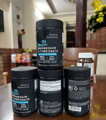 Viên uống bổ sung Magie Sports Research 135 viên- Magtein Magnesium L-Threonate, hàng Mỹ 635318 658950