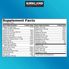 Viên uống Vitamin tổng hợp Kirkland Daily Multi 500 viên của Mỹ