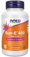 Viên uống bổ sung Vitamin E Now Sun-E 400 60 Softgels