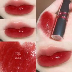 (Hàng công ty) Son Dưỡng Yves Saint Laurent YSL Rouge Volupte Candy Glaze 06 Burgundy Temptation Màu Đỏ Mận Chính hãng