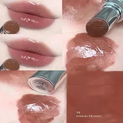 (Hàng công ty) Son Dưỡng YSL Yves Saint Laurent Rouge Volupte Candy Glaze 14 Scenic Brown Màu Nâu Đất Chính hãng