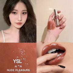 (Cao cấp) Son Dưỡng Yves Saint Laurent YSL Rouge Volupte Candy Glaze 04 Nude Pleasure Màu Cam Đất Chính hãng