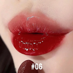 (Cao cấp)Son Dưỡng Yves Saint Laurent YSL Rouge Volupte Candy Glaze 06 Burgundy Temptation Màu Đỏ Mận  Chính hãng