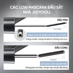 Chuốt Mi Mascara Judydoll Iron 2g – Mi Tơi Tách Sợi, Cong Vút Cả Ngày, Không Lem Không Trôi
