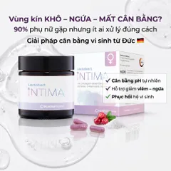 Lactobact Intima Đức Hộp Viên Uống Lợi Khuẩn Vùng Kín Hỗ Trợ Cân Bằng pH Hệ Vi Sinh Nữ