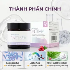 Lactobact Intima Đức Hộp Viên Uống Lợi Khuẩn Vùng Kín Hỗ Trợ Cân Bằng pH Hệ Vi Sinh Nữ
