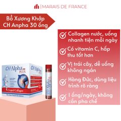CH-Alpha Plus 30 Ống Uống 25ml Collagen Peptides Vitamin C Rosehip Hỗ Trợ Bổ Sung Dưỡng Chất