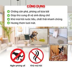 Combo 2 Chai Xịt Thơm Tinh Dầu Xua Đuổi Chó Mèo Pet Stop Ngăn Chó Mèo Phóng Uế, Hỗ Trợ Chó Mèo Vệ Sinh Đúng Chỗ