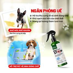 Combo 2 Chai Xịt Thơm Tinh Dầu Xua Đuổi Chó Mèo Pet Stop Ngăn Chó Mèo Phóng Uế, Hỗ Trợ Chó Mèo Vệ Sinh Đúng Chỗ