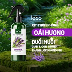 Xịt Phòng Tinh Dầu Oải Hương, Hỗ Trợ Giấc Ngủ Ngon, Khử Mùi Hương Thơm Dễ Chịu Thiên Nhiên The Loco