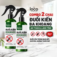 Combo 2 bình Xịt Thơm Tinh Dầu Đuổi Kiến Ba Khoan, Gián và Côn Trùng đuổi Kiến Gián Khử Mùi