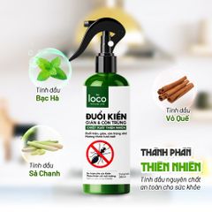 Combo 2 bình Xịt Thơm Tinh Dầu Đuổi Kiến Ba Khoan, Gián và Côn Trùng đuổi Kiến Gián Khử Mùi