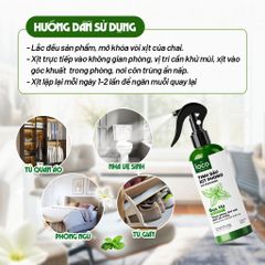 Chai Xịt Thơm Phòng Sả Bạc Hà, Khử Mùi Ẩm Mốc, Khử Mùi Toilet Hiệu Quả, Hương Thơm Mát