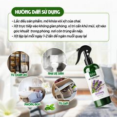 Xịt Phòng Tinh Dầu Oải Hương, Hỗ Trợ Giấc Ngủ Ngon, Khử Mùi Hương Thơm Dễ Chịu Thiên Nhiên The Loco