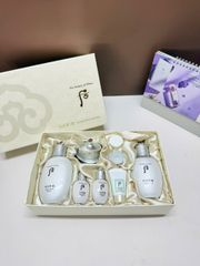 Bộ Dưỡng Trắng Da Whoo Gongjinhyang Seol Radiant White 8 Món - Kem Dưỡng Ẩm Đặc Biệt, Trắng Mịn Sáng Da, Chống Nắng, Ngừa Lão Hóa