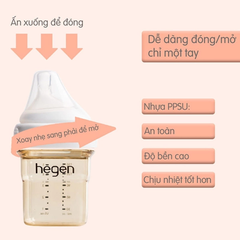 Bình sữa Hegen PPSU chính Hãng