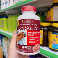 Viên Hỗ Trợ Cân Bằng Đường Huyết Cinsulin Trunature Advanced Strength 200 Viên