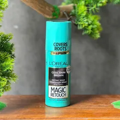 Xịt phủ bạc tạm thời cho tóc L'Oréal Paris Magic Retouch màu cool Dark Brown 659455
