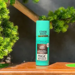 Xịt nhuộm tóc phủ bạc tạm thời cho tóc L'Oréal Paris Magic Retouch màu Nâu Đậm (Dark Brown) 659573
