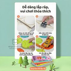 Đồ chơi lắp ráp đường ray mê cung Track Maze 52 chi tiết giúp bé phát triển tư duy logic