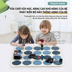 Đồ chơi lắp ráp đường ray mê cung Track Maze 52 chi tiết giúp bé phát triển tư duy logic