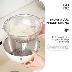 BỘ RỔ CHẬU INOX 304 GUME GM-DR0025 25CM