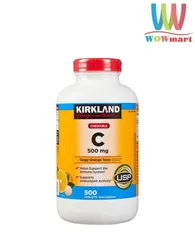 Thực phẩm chức năng Viên uống bổ sung vitamin C 500mg Kirkland 500 viên của Mỹ 659735
