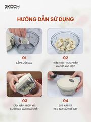 DỤNG CỤ XAY TỎI ỚT GKÖCH - 400ML