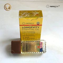 Dầu gió vàng con lăn nắp nấu Nhập khẩu chính hãng Mỹ Nanogize Longevity Essential Oil 21ml