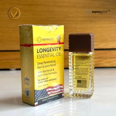 Dầu gió vàng con lăn nắp nấu Nhập khẩu chính hãng Mỹ Nanogize Longevity Essential Oil 21ml