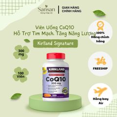 TPBVSK Viên Uống Kirkland Signature CoQ10 300mg 100 Viên - Nội địa Mỹ