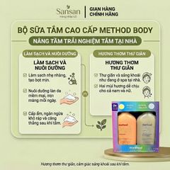 Combo 2 Sữa Tắm Method Body Island Mist & Simply Nourish, Dưỡng Ẩm Mềm Mịn, Hương Thơm Lâu 828ml x2 - Nội địa Mỹ