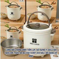 Nồi Hầm Lẩu Điện, Đa Chức Năng 2.5L 