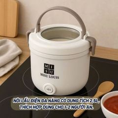 Nồi Hầm Lẩu Điện, Đa Chức Năng 2.5L 