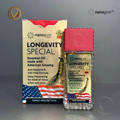 Dầu gió tinh dầu Nhân Sâm Mỹ Nanogize Essential Oil American Ginseng 21ml - Phiên bản giới hạn