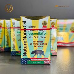 Dầu gió hiệu con gấu Xuất xứ Mỹ Nature Nano Oil 8ml - Nhập khẩu chính hãng tại Mỹ