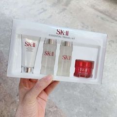 (4 Món) Set Dưỡng Da SK-II Pitera Youth Essentials Mini (Sữa Rửa Mặt 20g, Essence 30ml, Lotion 30ml, Kem Dưỡng Airy Crea