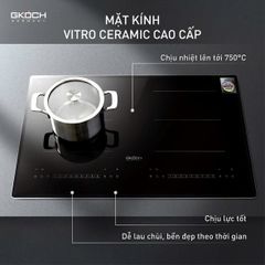 BẾP TỪ CAO CẤP 2 VÙNG NẤU GKÖCH 7372DS2 - 5400W